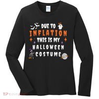 Due To Inflation This Is My Costume For Halloween Party Women's Long Sleeve Shirt thumb 0