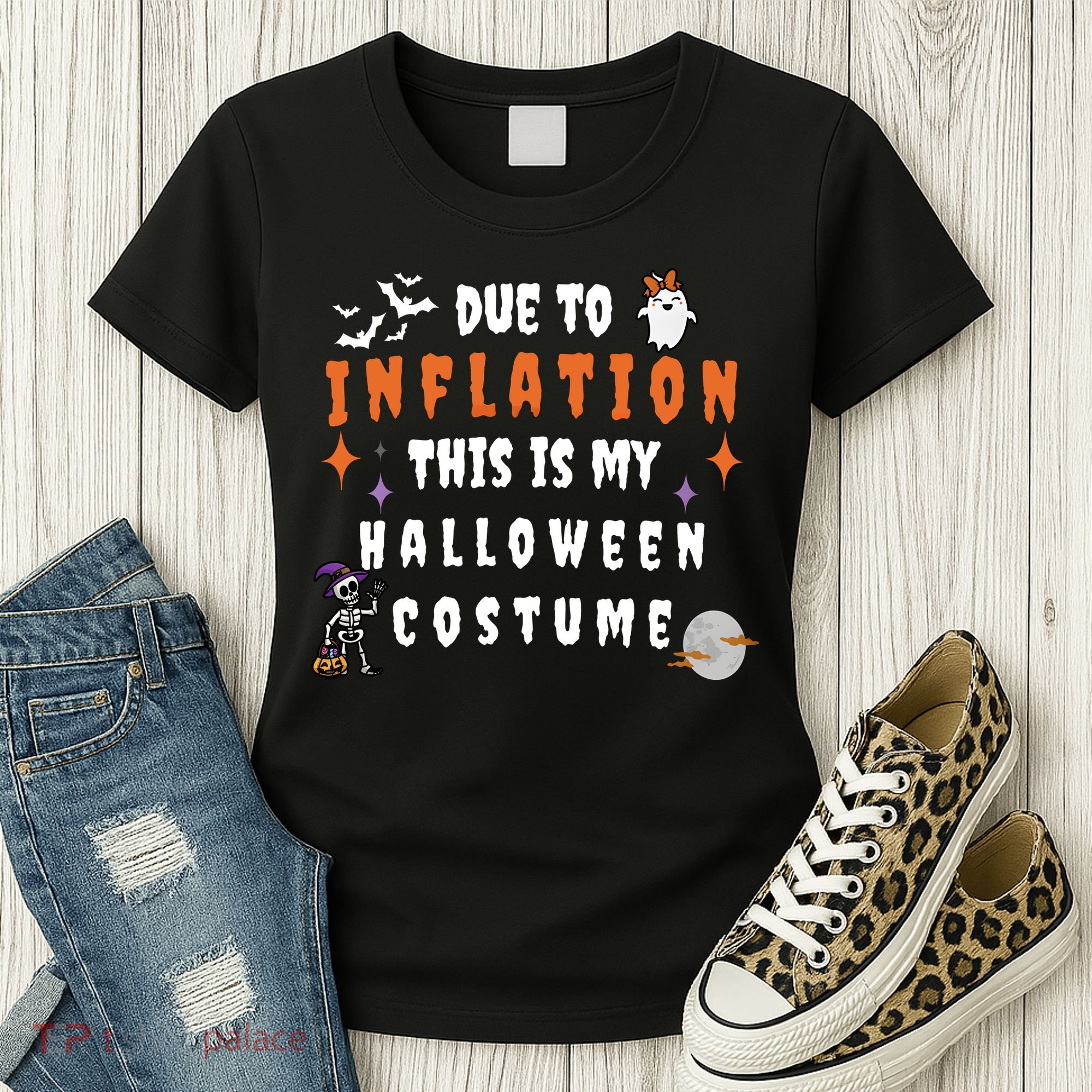 Due To Inflation This Is My Costume For Halloween Party Women's T-Shirt