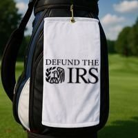 Defund The IRS Golf Towel thumb 2