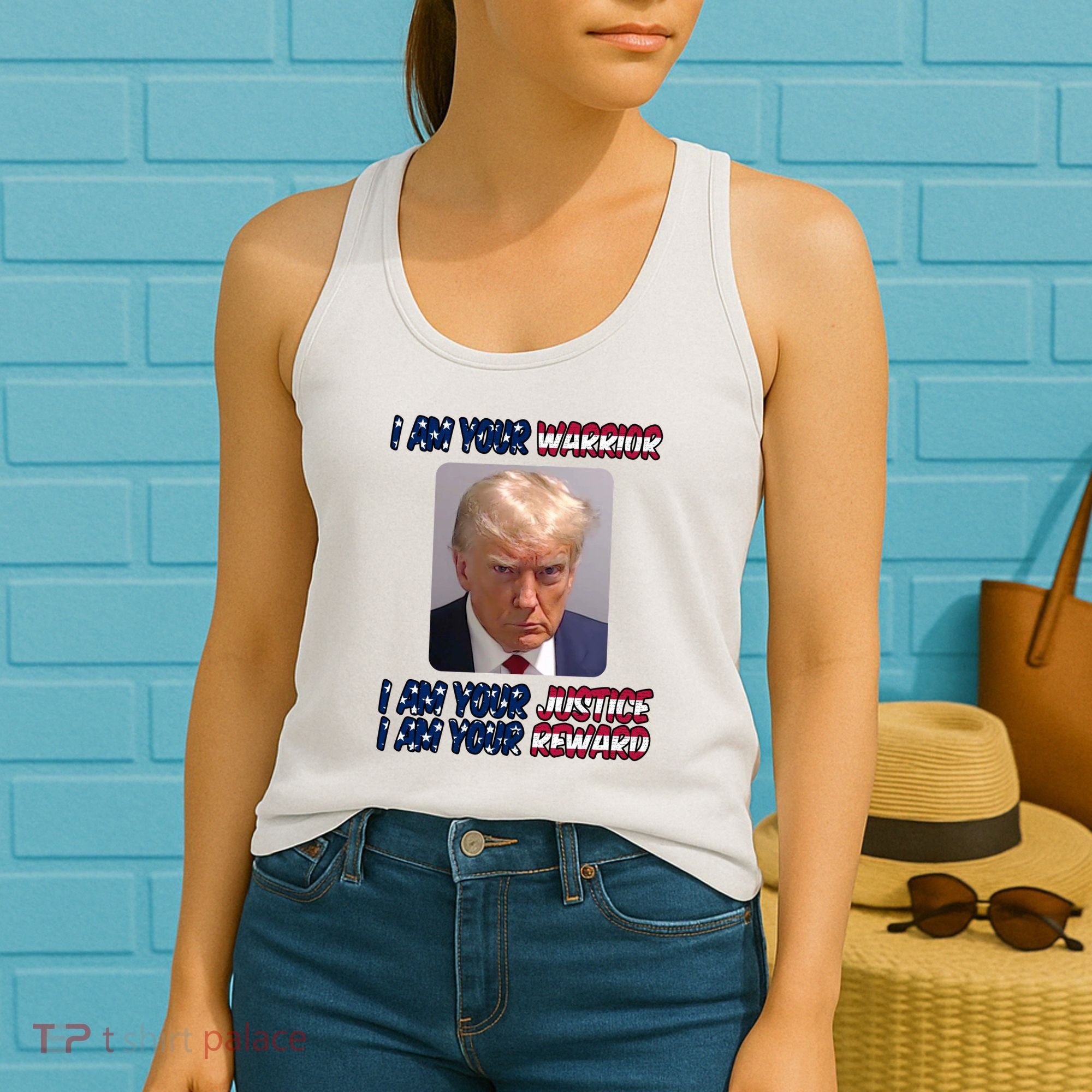 Donald Trump I Am Your Warrior I Am Your Justice I Am Your Reward Women's Tank Top