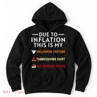 Due To Inflation This Is My Funny Halloween Costume Hoodie thumb 0