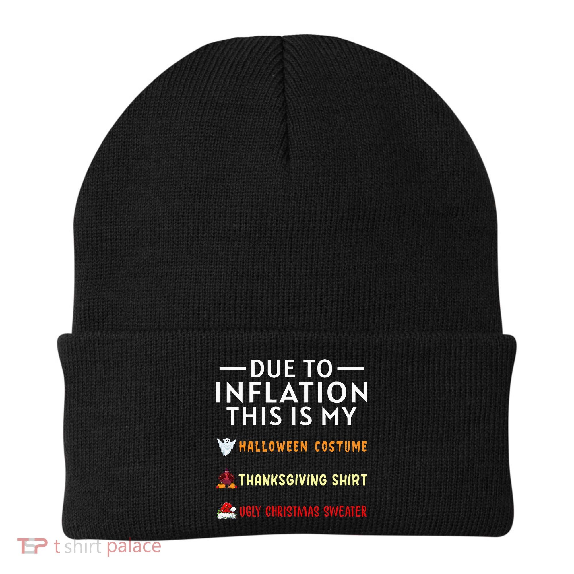 Due To Inflation This Is My Funny Halloween Costume Beanie