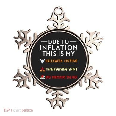 Due To Inflation This Is My Funny Halloween Costume Ornament