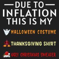 Due To Inflation This Is My Funny Halloween Costume Hat thumb 2