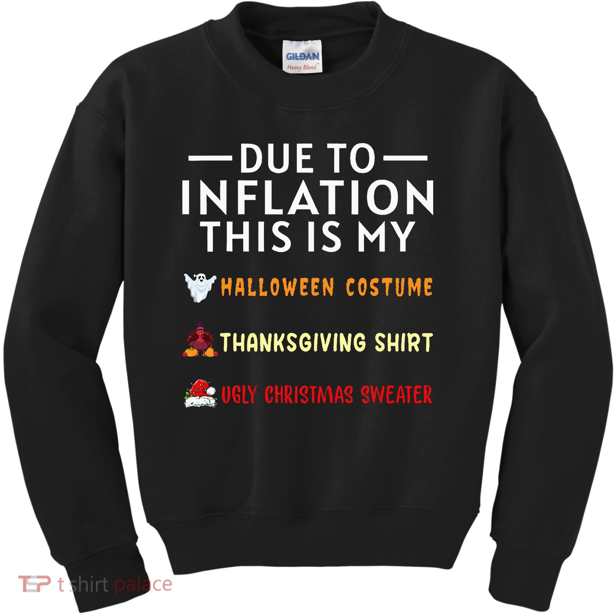 Due To Inflation This Is My Funny Halloween Costume Kids Sweatshirt