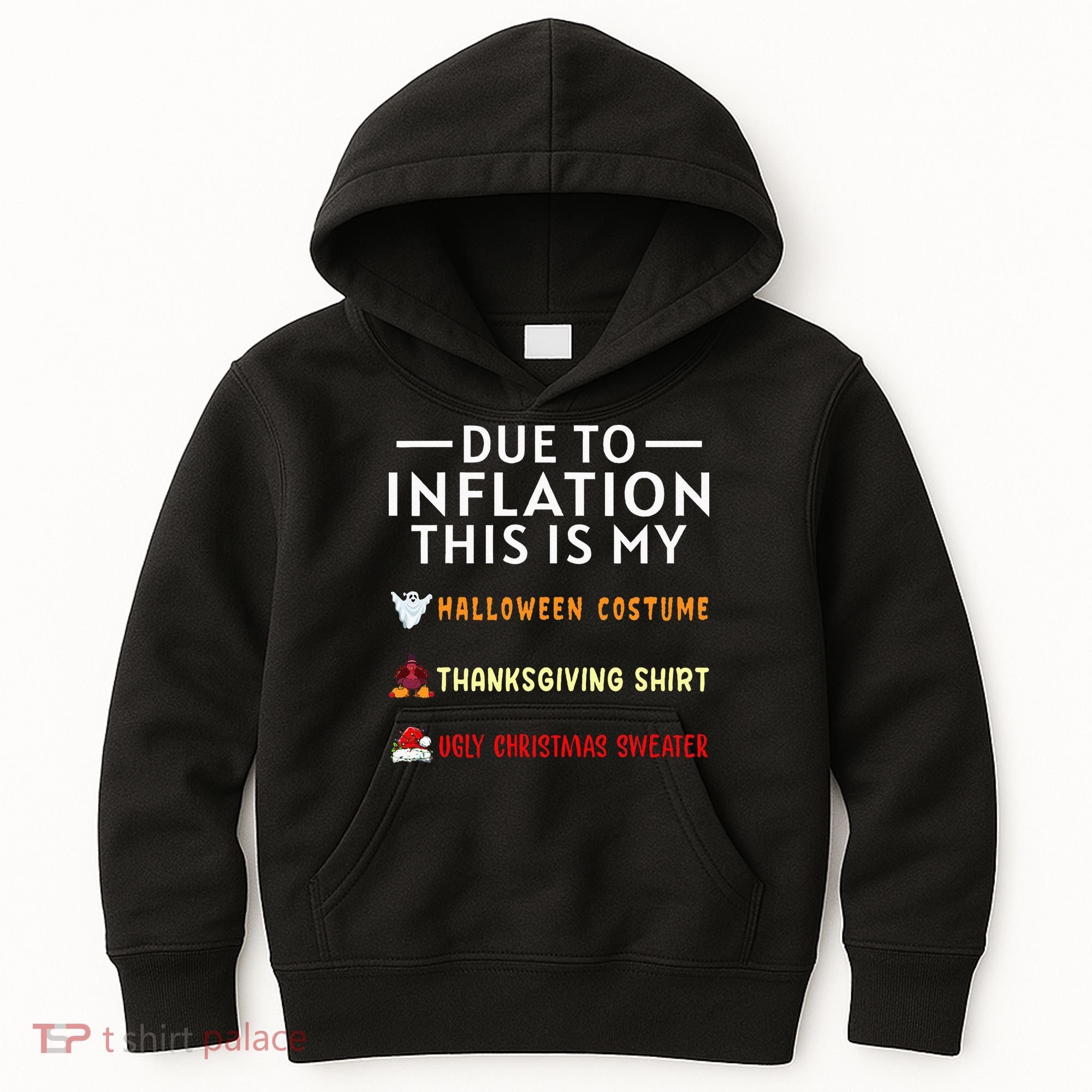Due To Inflation This Is My Funny Halloween Costume Kids Hoodie