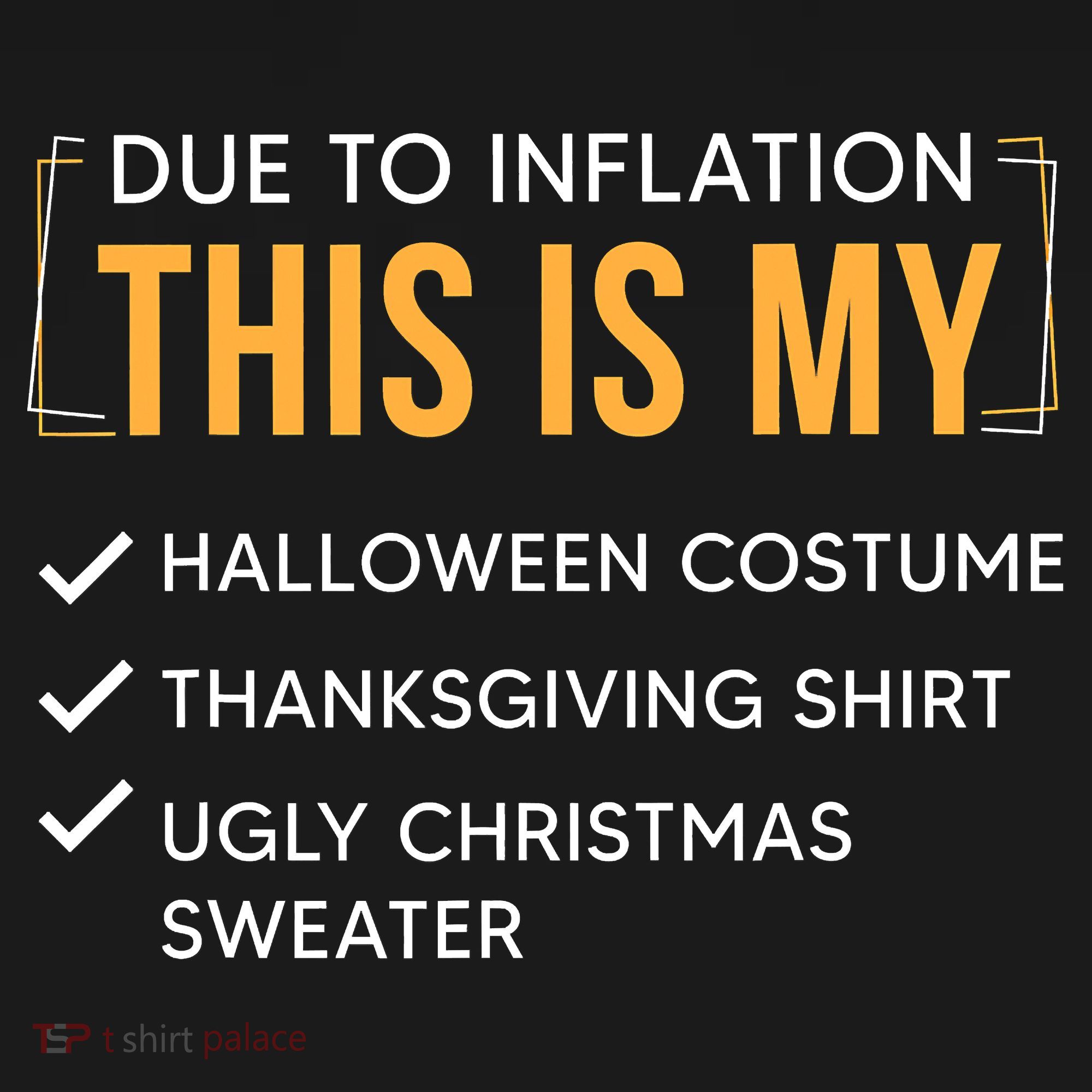 Due To Inflation This Is My Christmas Costume Funny Mousepad
