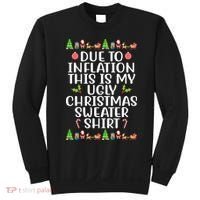 Due To Inflation This Is My Ugly Christmas Sweater Shirt Funny Sweatshirt thumb 0