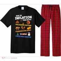 Due To Inflation This Is My Halloween Thanksgiving Christmas Pajama Set thumb 0