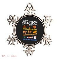 Due To Inflation This Is My Halloween Thanksgiving Christmas Ornament thumb 0