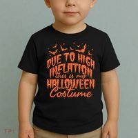 Due To Inflation This Is My Halloween Costume Toddler T-Shirt thumb 2