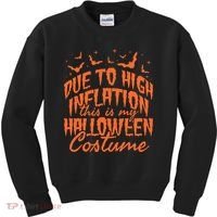Due To Inflation This Is My Halloween Costume Kids Sweatshirt thumb 0
