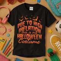 Due To Inflation This Is My Halloween Costume Kids T-Shirt thumb 3