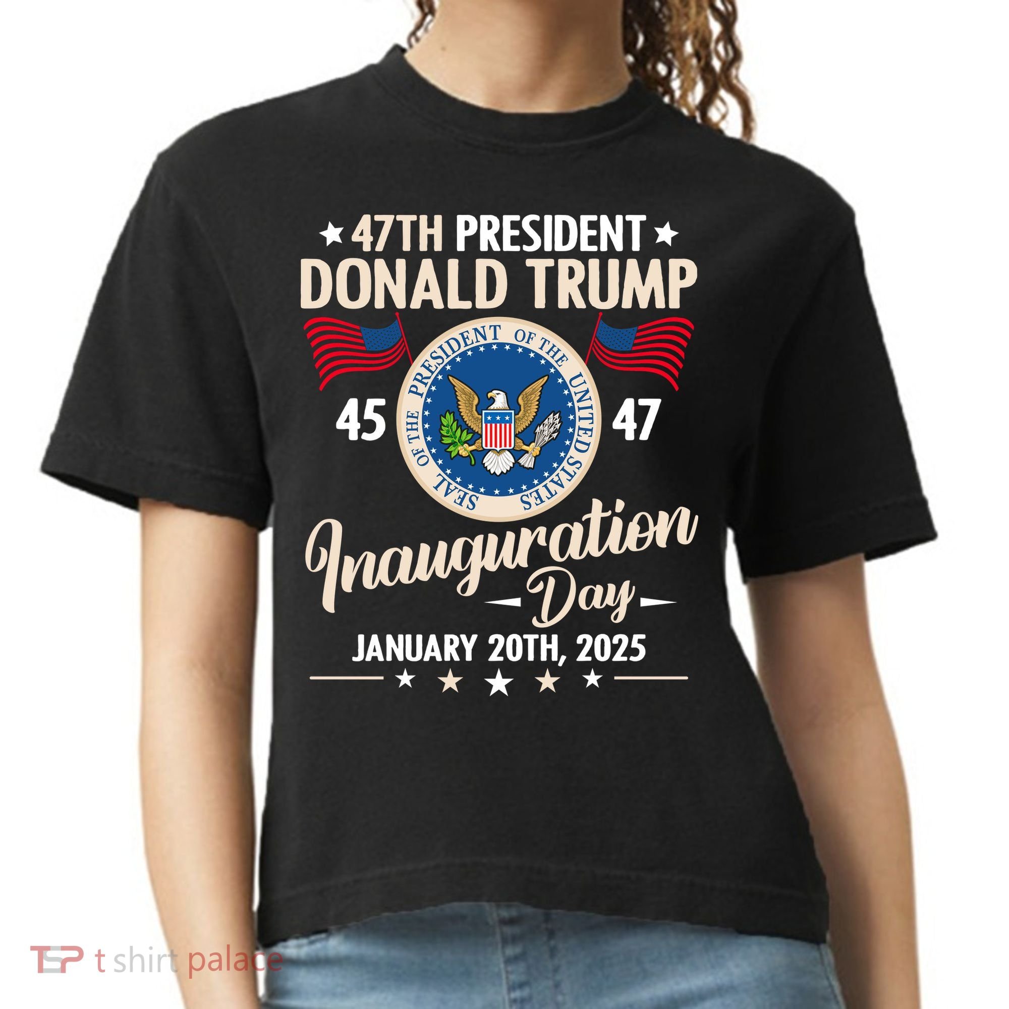 Donald Trump Inauguration Day 2025 47th Comfort Colors Boxy T-Shirt
