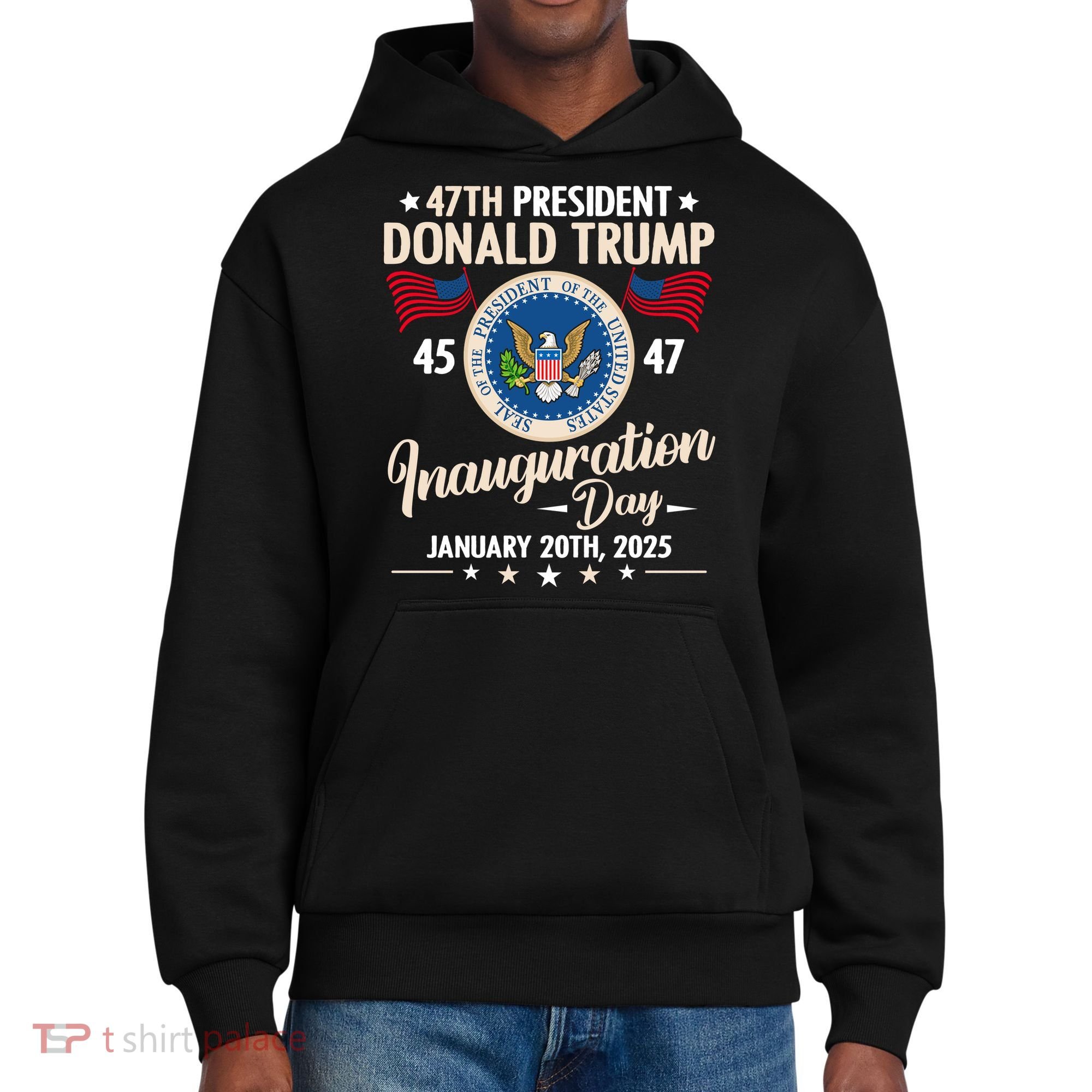 Donald Trump Inauguration Day 2025 47th District V.I.T. Heavyweight Hoodie