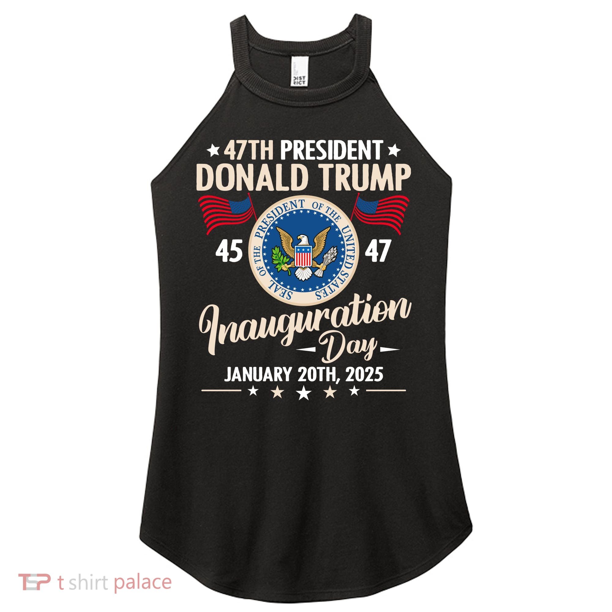 Donald Trump Inauguration Day 2025 47th Women's Perfect Tri Rocker Tank