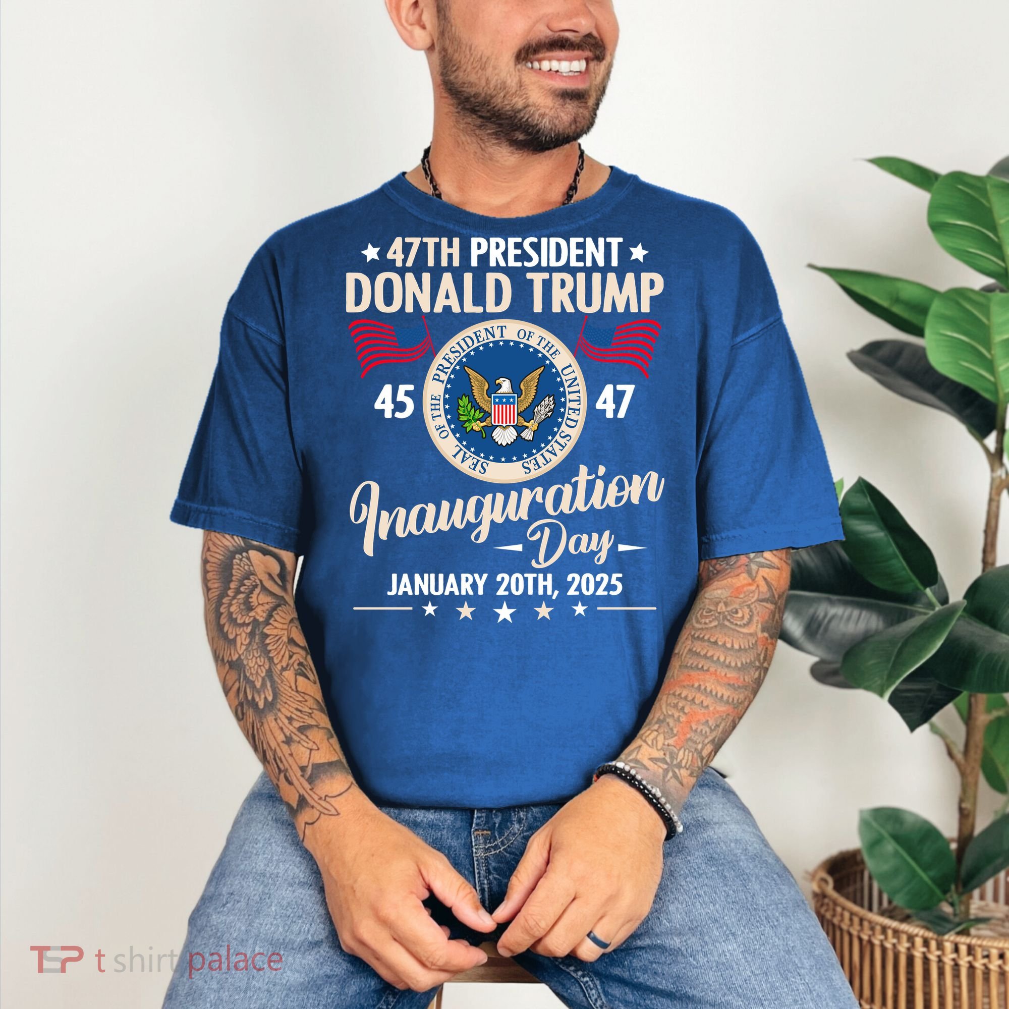 Donald Trump Inauguration Day 2025 47th Comfort Colors T-Shirt