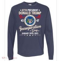 Donald Trump Inauguration Day 2025 47th Comfort Colors Heavyweight Long Sleeve T-Shirt thumb 0