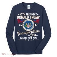 Donald Trump Inauguration Day 2025 47th Tall Long Sleeve Shirt thumb 0