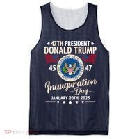 Donald Trump Inauguration Day 2025 47th Mesh Reversible Basketball Jersey Tank thumb 0