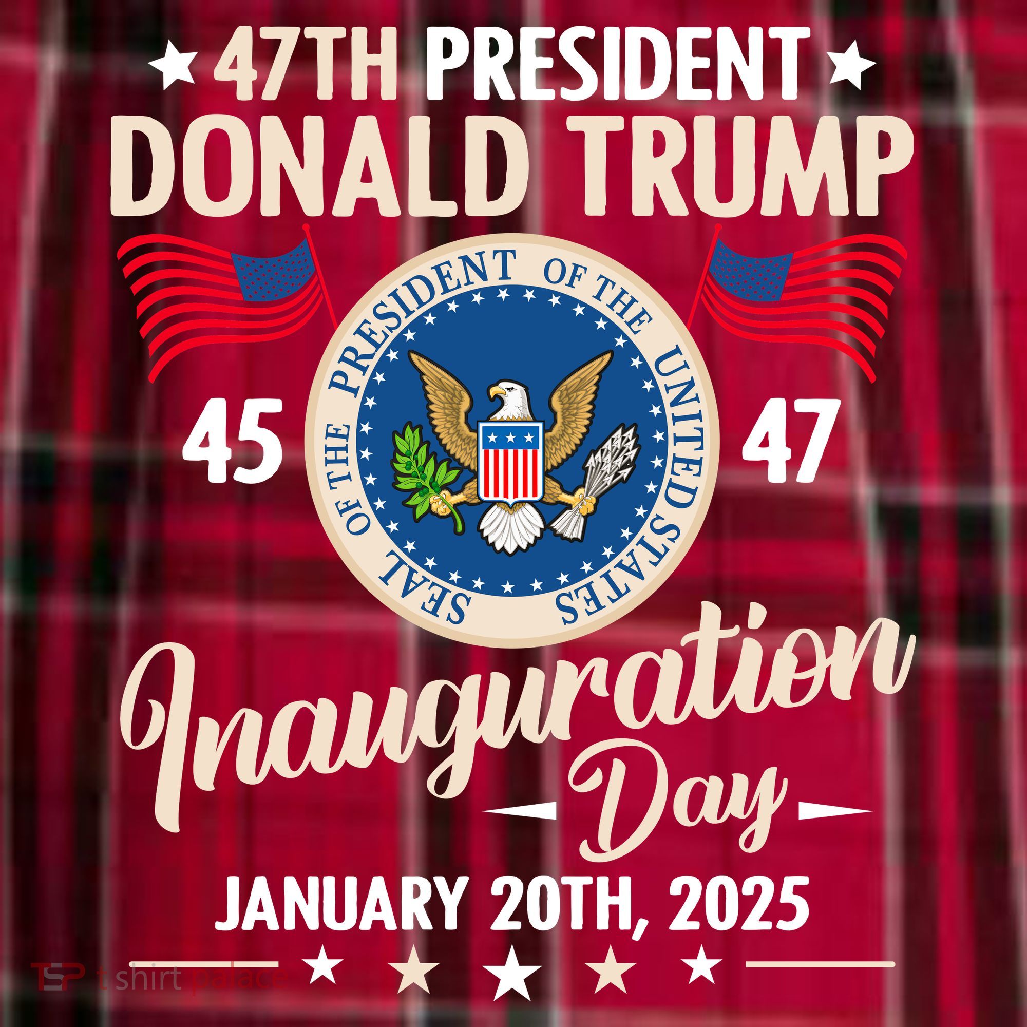 Donald Trump Inauguration Day 2025 47th Women's Flannel Plaid Pajama Pants