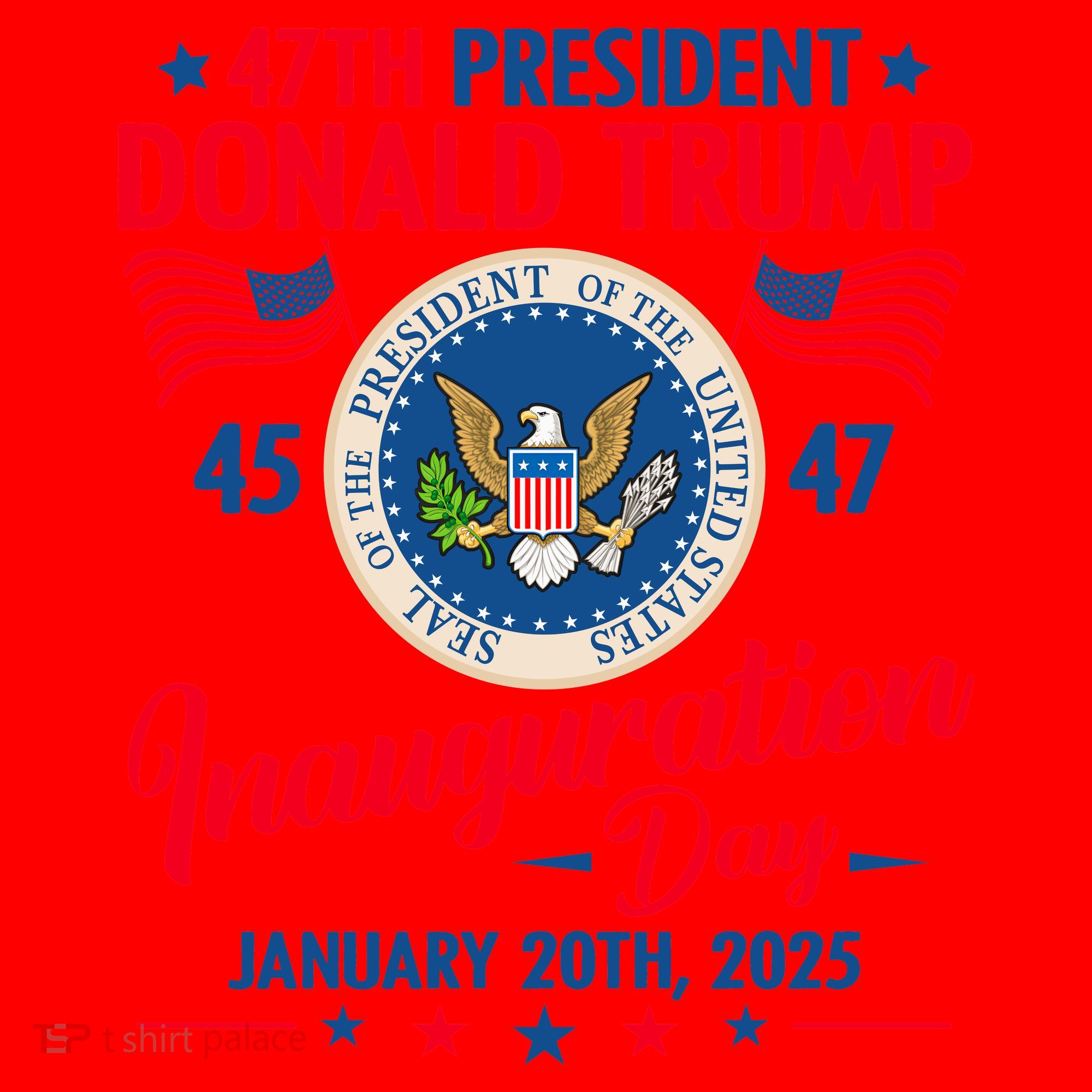 Donald Trump Inauguration Day 2025 47th Santa Hat