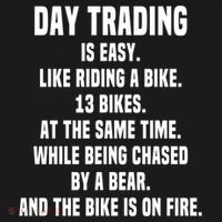 Day Trading Is Easy Funny Day Trader Stock Market Gift Ornament thumb 1