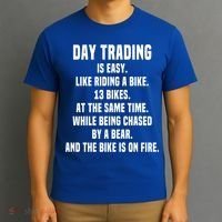 Day Trading Is Easy Funny Day Trader Stock Market Gift T-Shirt thumb 3