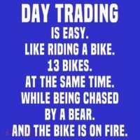 Day Trading Is Easy Funny Day Trader Stock Market Gift Baby Bodysuit thumb 2
