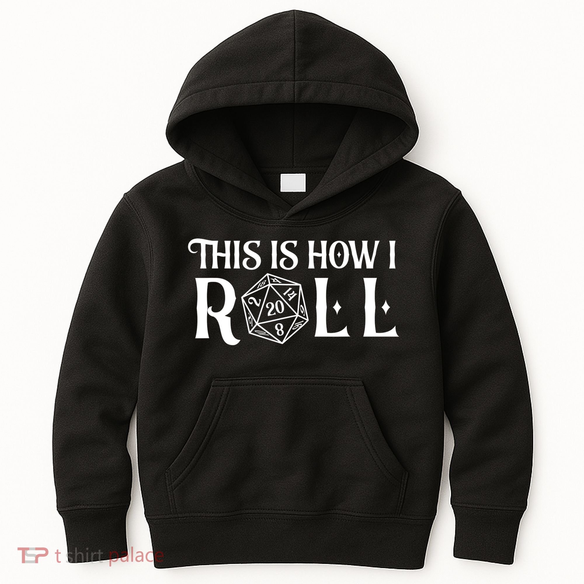 D20 This Is How I Roll Funny Dungeon Gamer Dragon Dice Kids Hoodie