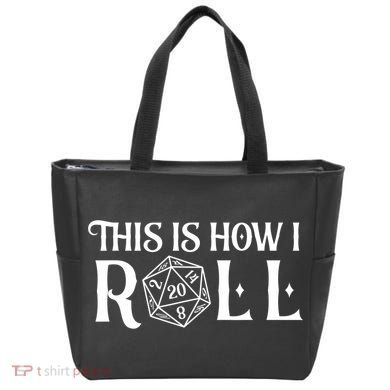 D20 This Is How I Roll Funny Dungeon Gamer Dragon Dice Tote Bag