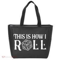 D20 This Is How I Roll Funny Dungeon Gamer Dragon Dice Tote Bag thumb 0