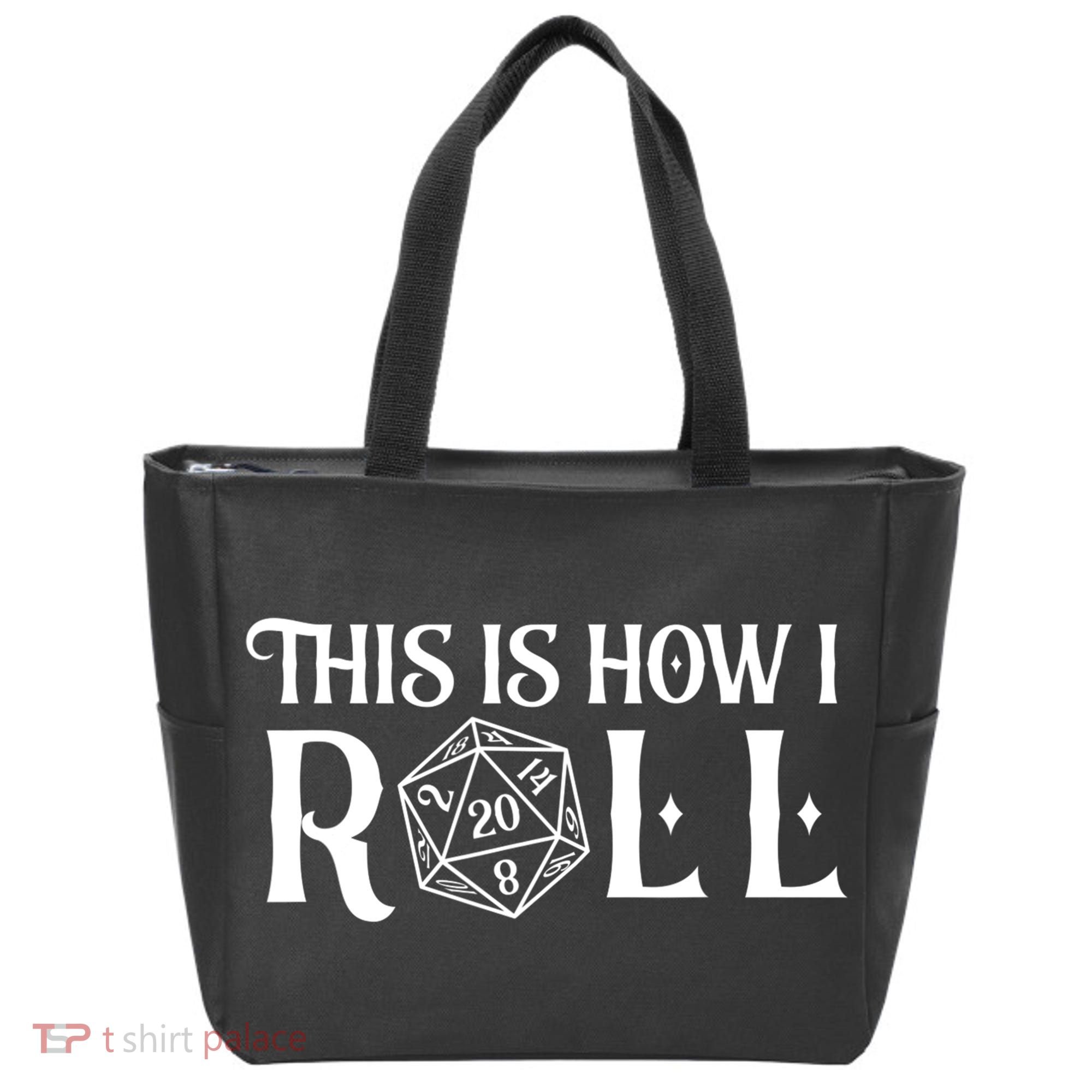 D20 This Is How I Roll Funny Dungeon Gamer Dragon Dice Tote Bag