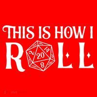 D20 This Is How I Roll Funny Dungeon Gamer Dragon Dice Santa Hat thumb 1
