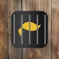 Donald Trump Impeach Anti Trump Behind Bars Coaster thumb 0