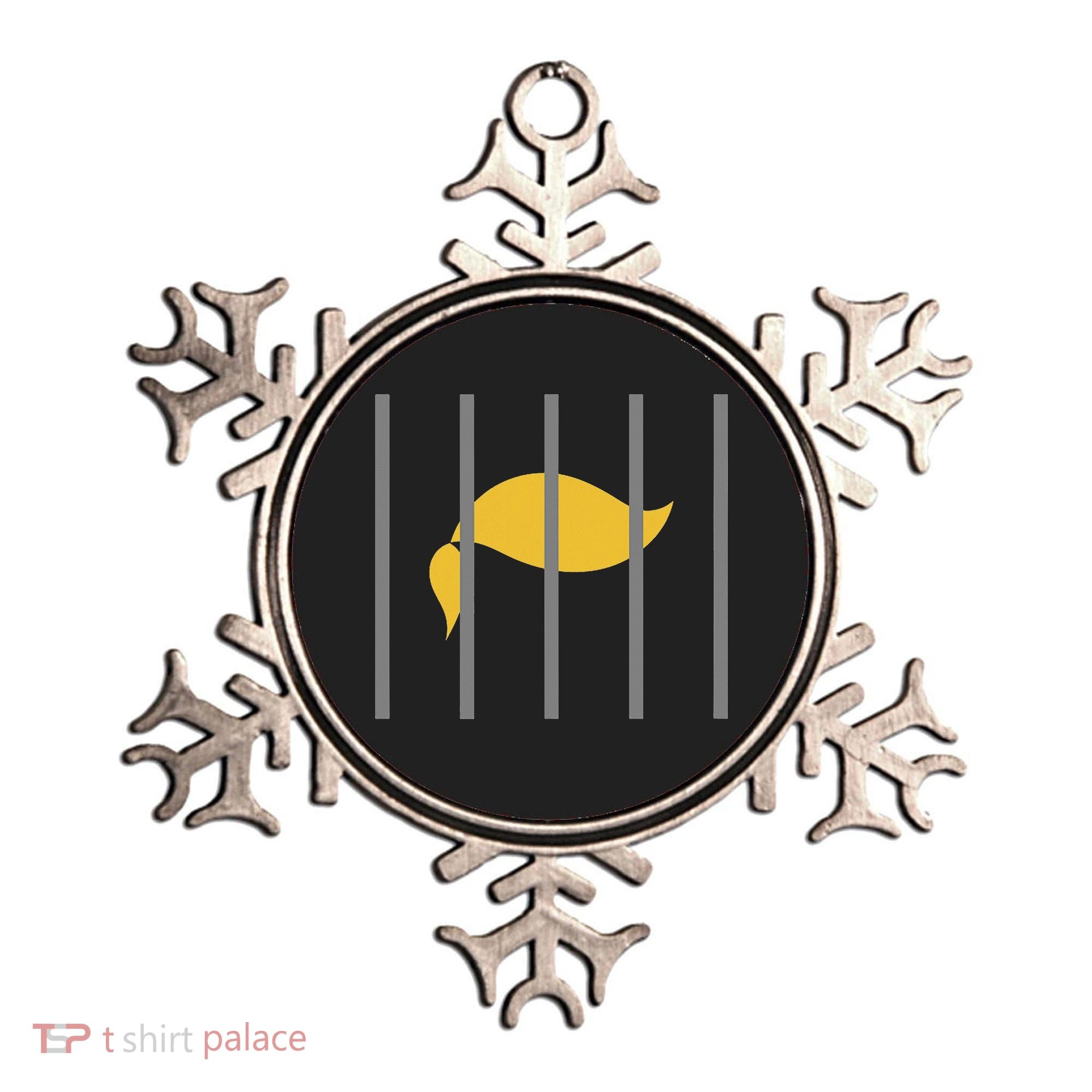 Donald Trump Impeach Anti Trump Behind Bars Ornament