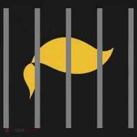 Donald Trump Impeach Anti Trump Behind Bars Ornament thumb 1