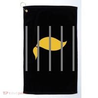 Donald Trump Impeach Anti Trump Behind Bars Golf Towel thumb 0