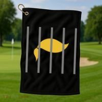 Donald Trump Impeach Anti Trump Behind Bars Golf Towel thumb 1