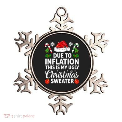 Due to Inflation This is My Ugly Sweater For Christmas Ornament
