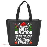 Due to Inflation This is My Ugly Sweater For Christmas Tote Bag thumb 0