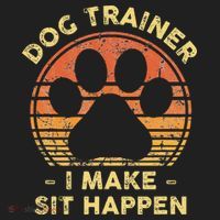 Dog Trainer I Make Sit Happen Funny Puppy Training Pun Beanie thumb 2