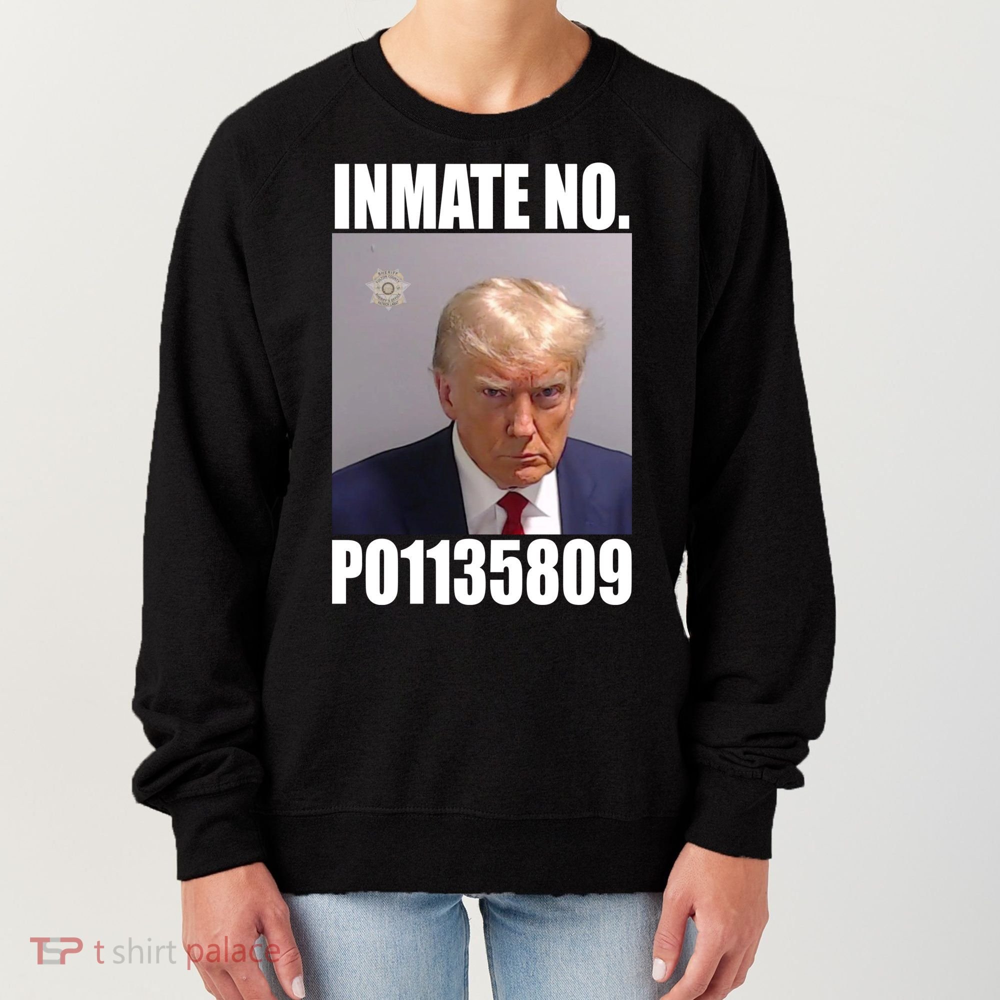 Donald Trump Inmate Number Mugshot Women's Sweatshirt