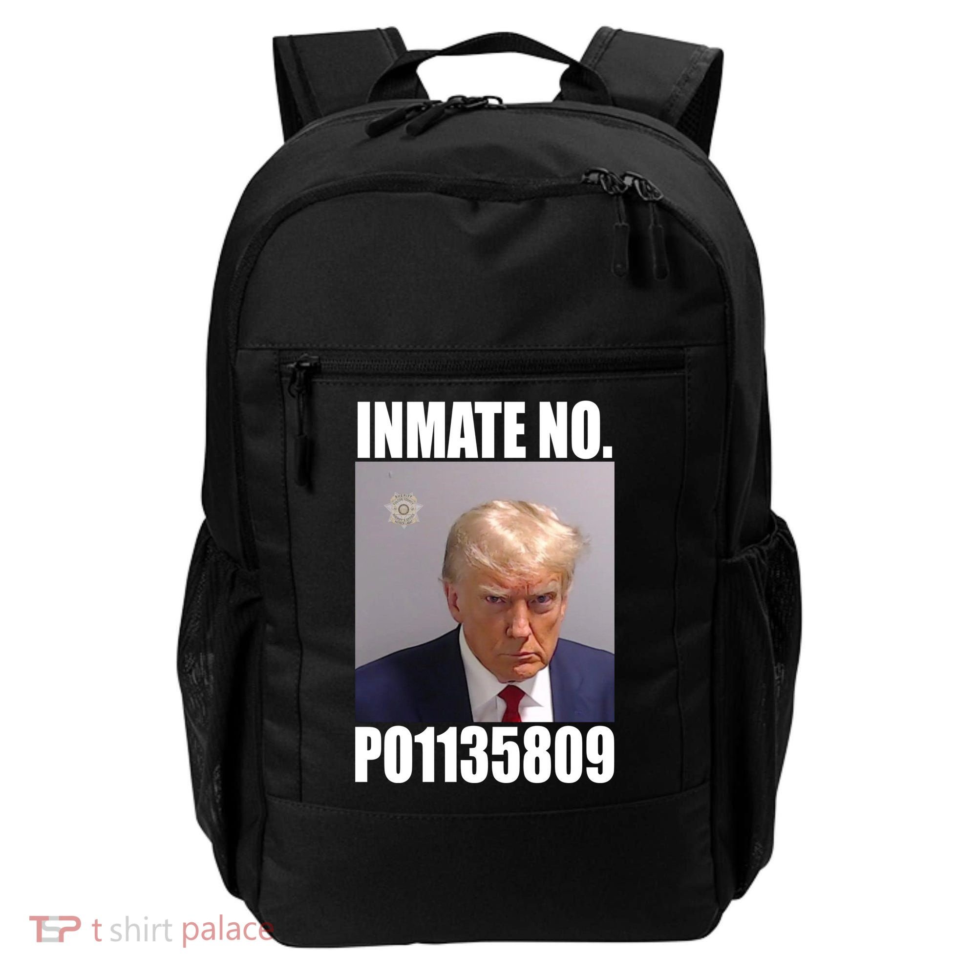 Donald Trump Inmate Number Mugshot Backpack