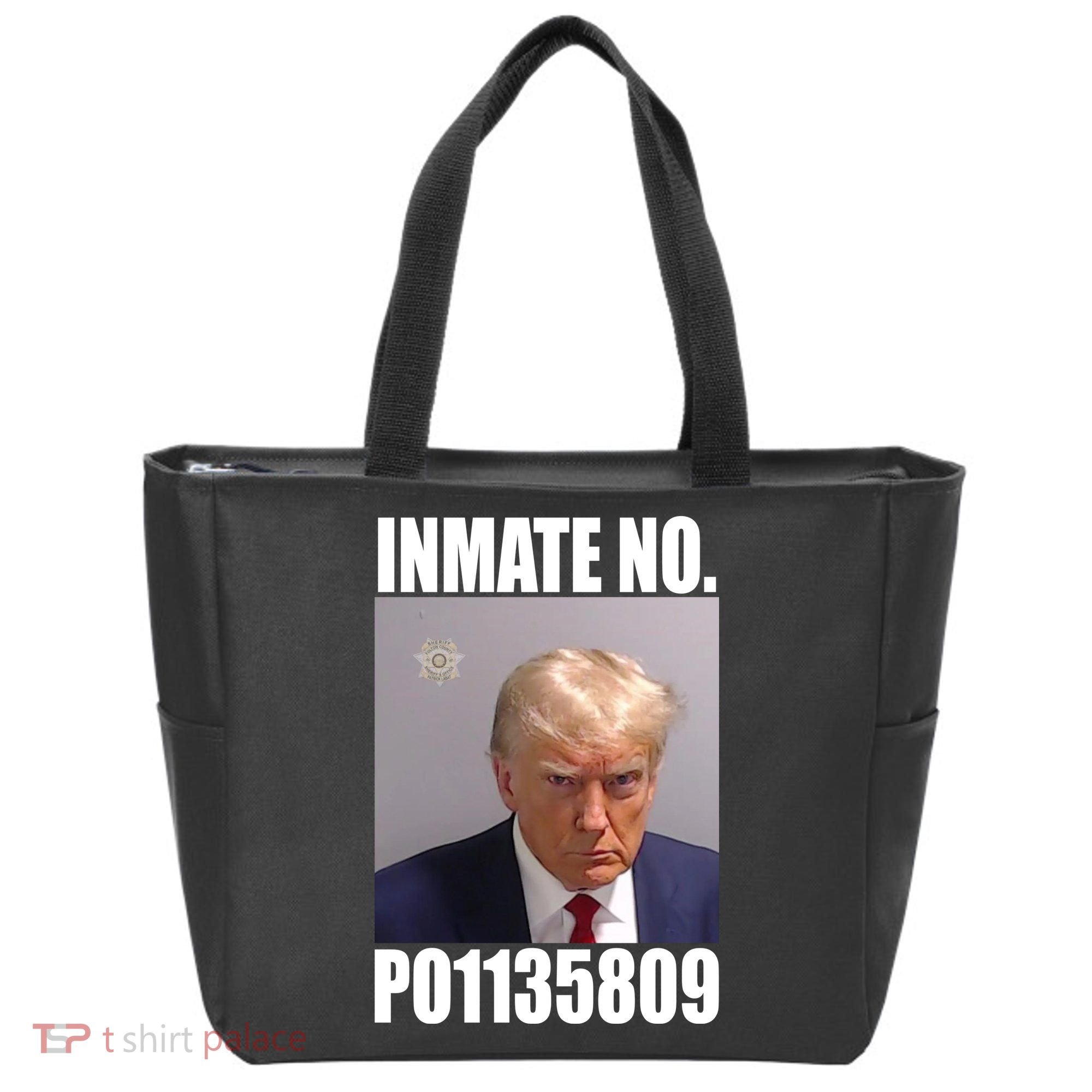 Donald Trump Inmate Number Mugshot Tote Bag