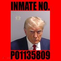 Donald Trump Inmate Number Mugshot Santa Hat thumb 1
