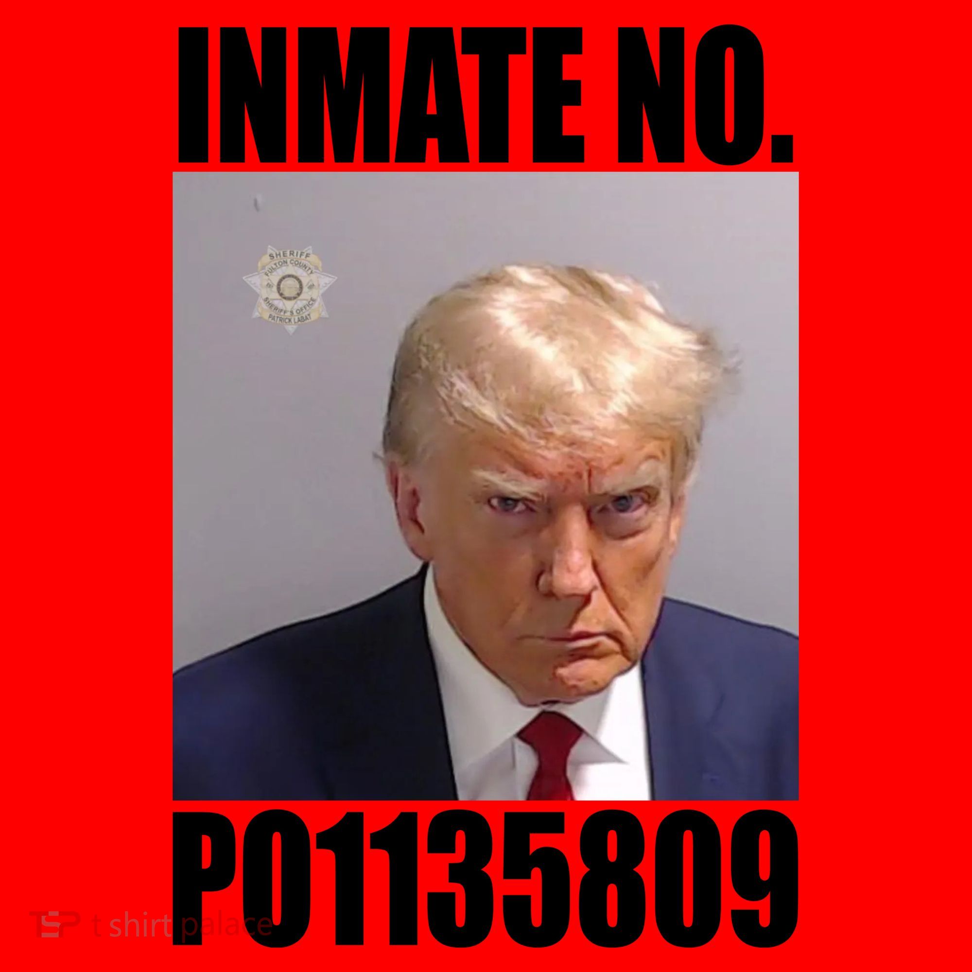 Donald Trump Inmate Number Mugshot Santa Hat
