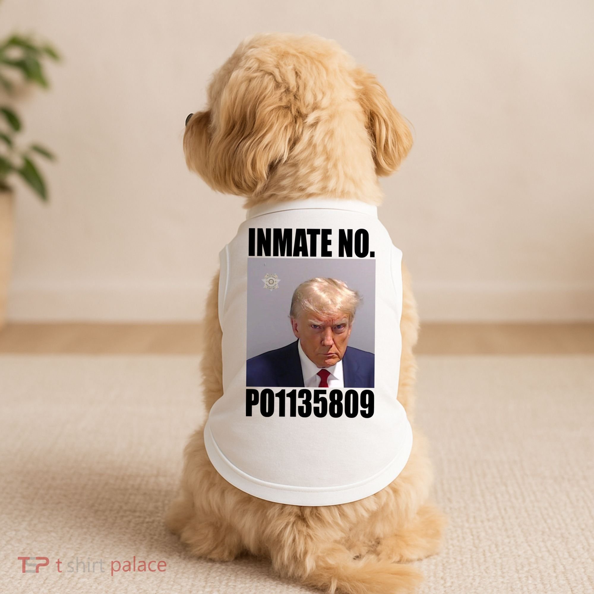 Donald Trump Inmate Number Mugshot Doggie Tank