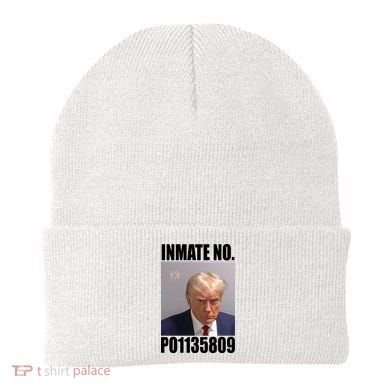 Donald Trump Inmate Number Mugshot Beanie