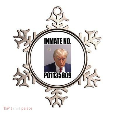 Donald Trump Inmate Number Mugshot Ornament